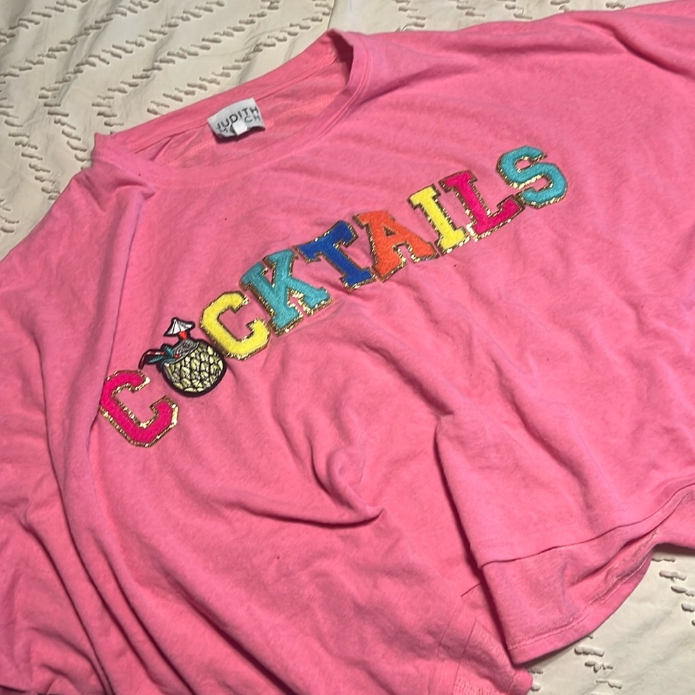 Oversized Judith March "cocktails" shirt medium